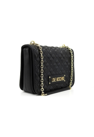 LOVE MOSCHINO Borsa Tracolla Nero Oro JC4000PP1ILA0000 - Sandrini Calzature e Abbigliamento