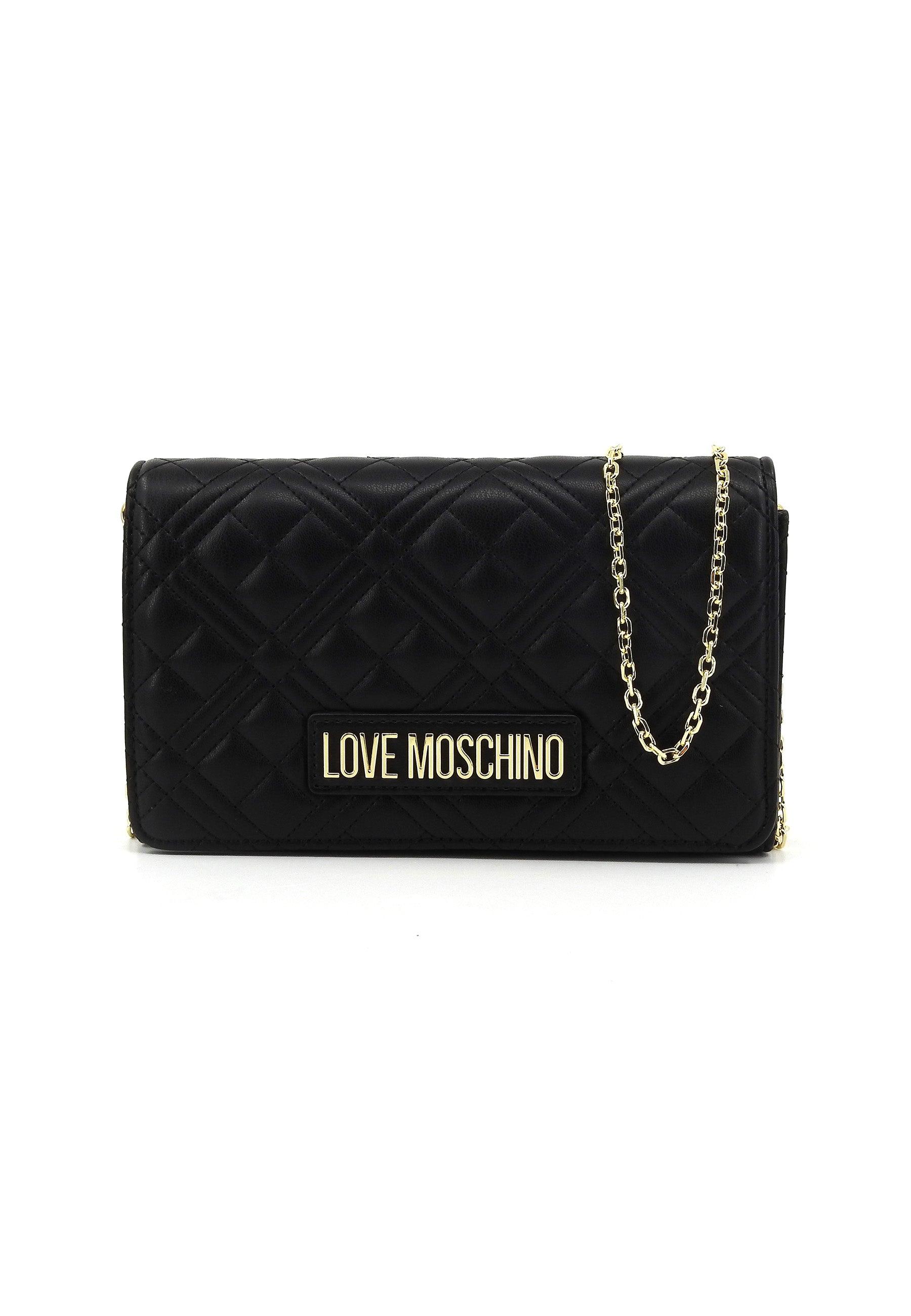 LOVE MOSCHINO Borsa Tracolla Nero Oro JC4079PP1ILA0000 - Sandrini Calzature e Abbigliamento