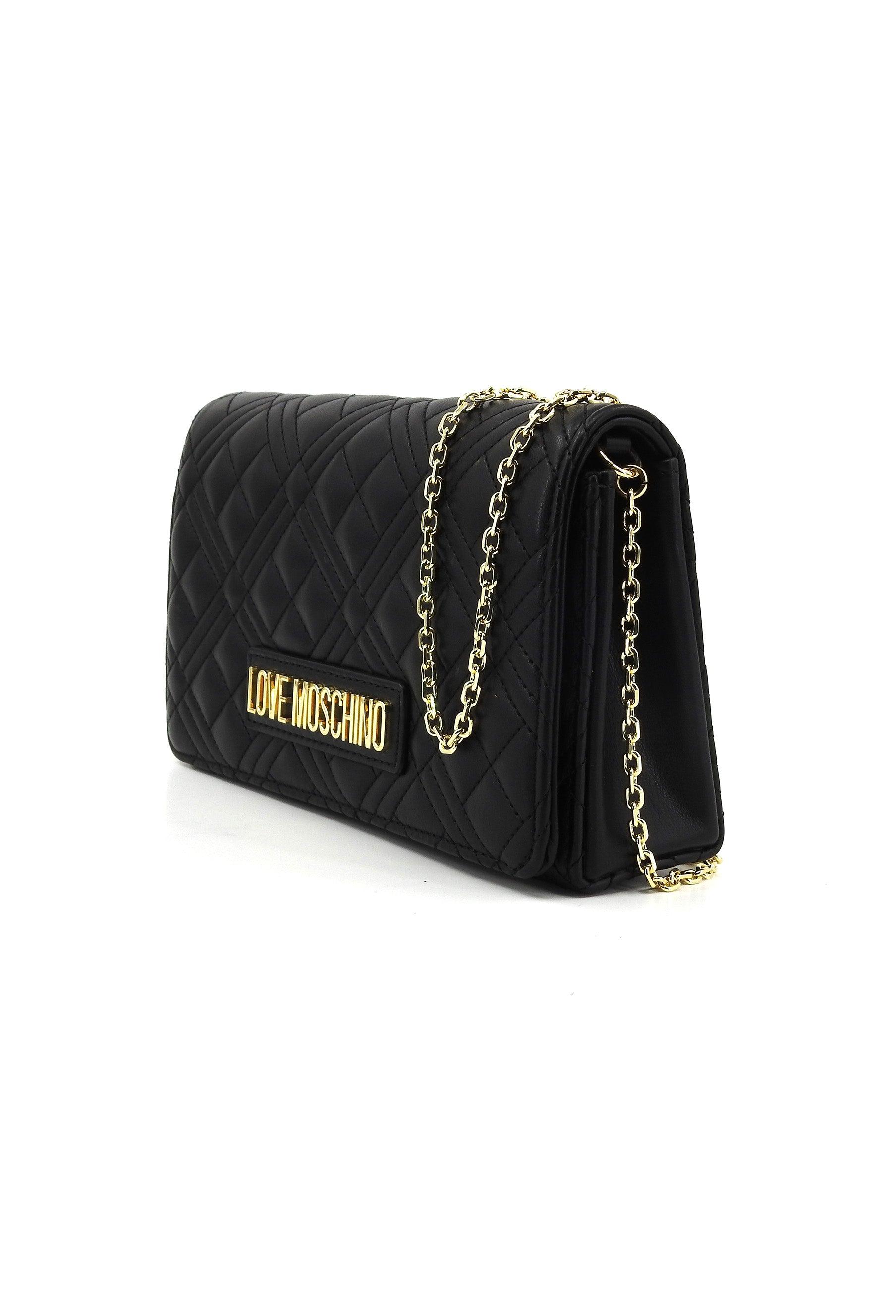 LOVE MOSCHINO Borsa Tracolla Nero Oro JC4079PP1ILA0000 - Sandrini Calzature e Abbigliamento