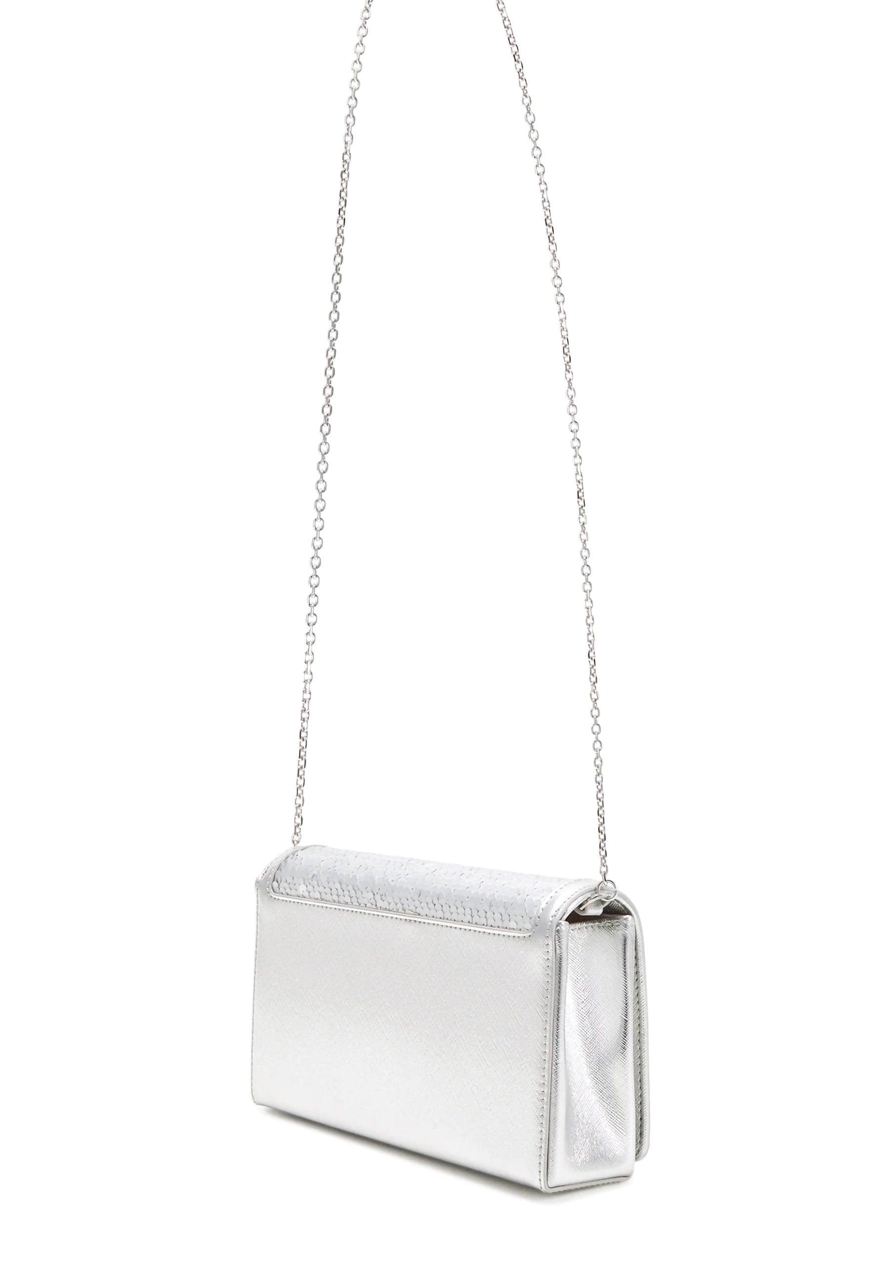 LOVE MOSCHINO Borsa Tracolla Paillettes Argento JC4279PP0HKO190B - Sandrini Calzature e Abbigliamento