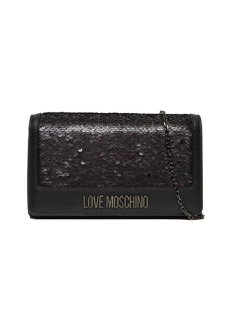 LOVE MOSCHINO Borsa Tracolla Paillettes Nero JC4279PP0HKO100A - Sandrini Calzature e Abbigliamento