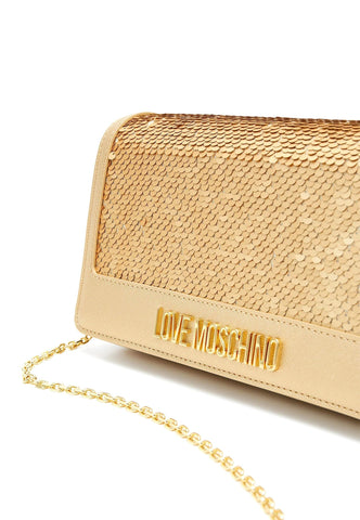 LOVE MOSCHINO Borsa Tracolla Paillettes Oro JC4279PP0HKO190A - Sandrini Calzature e Abbigliamento