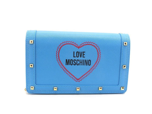 LOVE MOSCHINO Borsa Tracolla Pochette Cuore Blu Oceano JC4277PP0EKG0753 - Sandrini Calzature e Abbigliamento