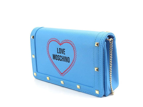 LOVE MOSCHINO Borsa Tracolla Pochette Cuore Blu Oceano JC4277PP0EKG0753 - Sandrini Calzature e Abbigliamento