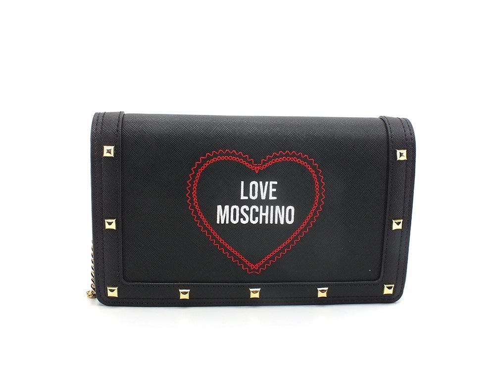 LOVE MOSCHINO Borsa Tracolla Pochette Cuore Nero JC4277PP0EKG0000 - Sandrini Calzature e Abbigliamento