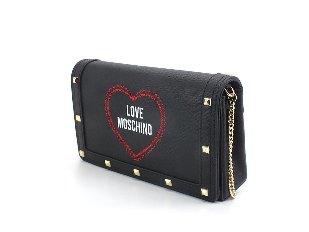LOVE MOSCHINO Borsa Tracolla Pochette Cuore Nero JC4277PP0EKG0000 - Sandrini Calzature e Abbigliamento