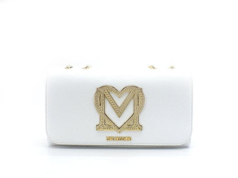 LOVE MOSCHINO Borsa Tracolla Pochette Logo Bianco JC4379PP0EKM0100 - Sandrini Calzature e Abbigliamento
