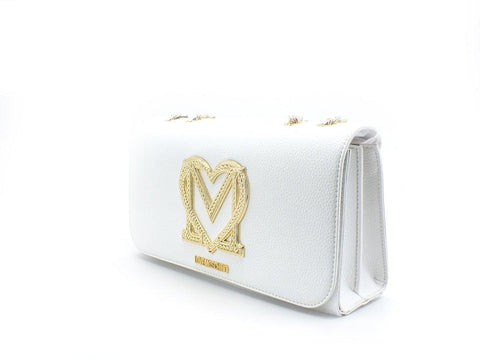 LOVE MOSCHINO Borsa Tracolla Pochette Logo Bianco JC4379PP0EKM0100 - Sandrini Calzature e Abbigliamento