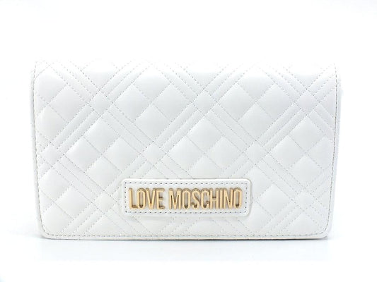 LOVE MOSCHINO Borsa Tracolla Pochette Quilted Bianco JC4079PP0ELA0100 - Sandrini Calzature e Abbigliamento
