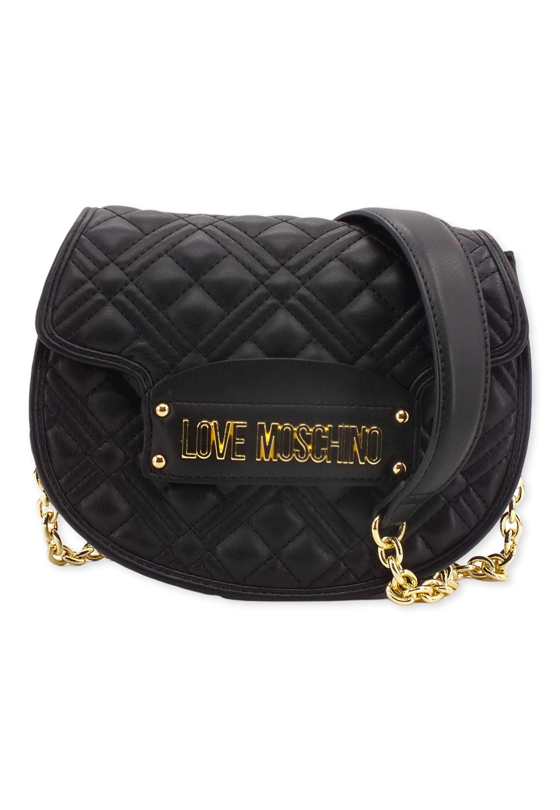 LOVE MOSCHINO Borsa Tracolla Saddle Nero JC4322PP0FLA0000 - Sandrini Calzature e Abbigliamento