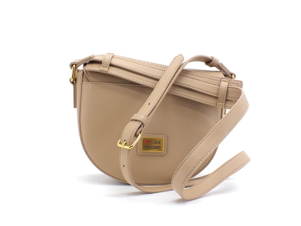LOVE MOSCHINO Borsa Tracolla Tonda Clutch Cuori Beige JC4077PP1ELC0107 - Sandrini Calzature e Abbigliamento