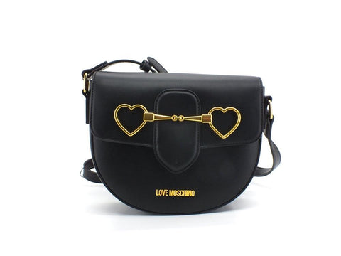 LOVE MOSCHINO Borsa Tracolla Tonda Clutch Cuori Nero JC4077PP1ELC0000 - Sandrini Calzature e Abbigliamento