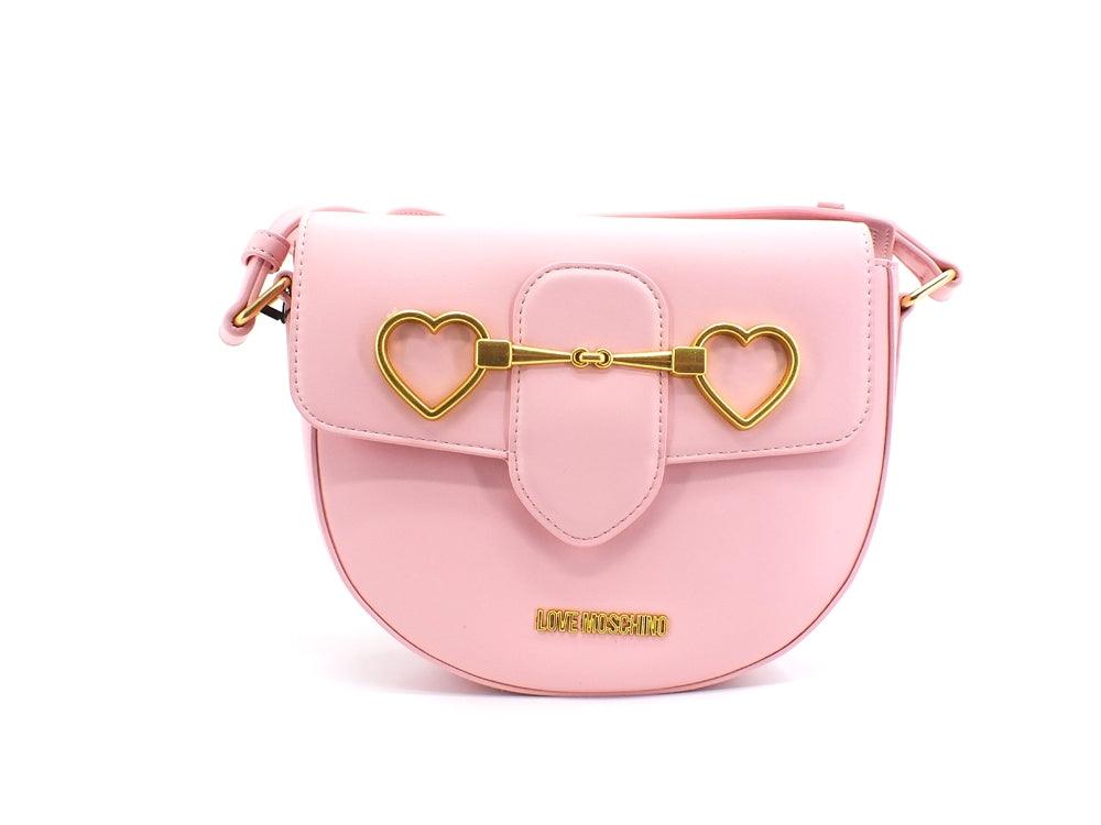 LOVE MOSCHINO Borsa Tracolla Tonda Clutch Cuori Rosa JC4077PP1ELC0600 - Sandrini Calzature e Abbigliamento