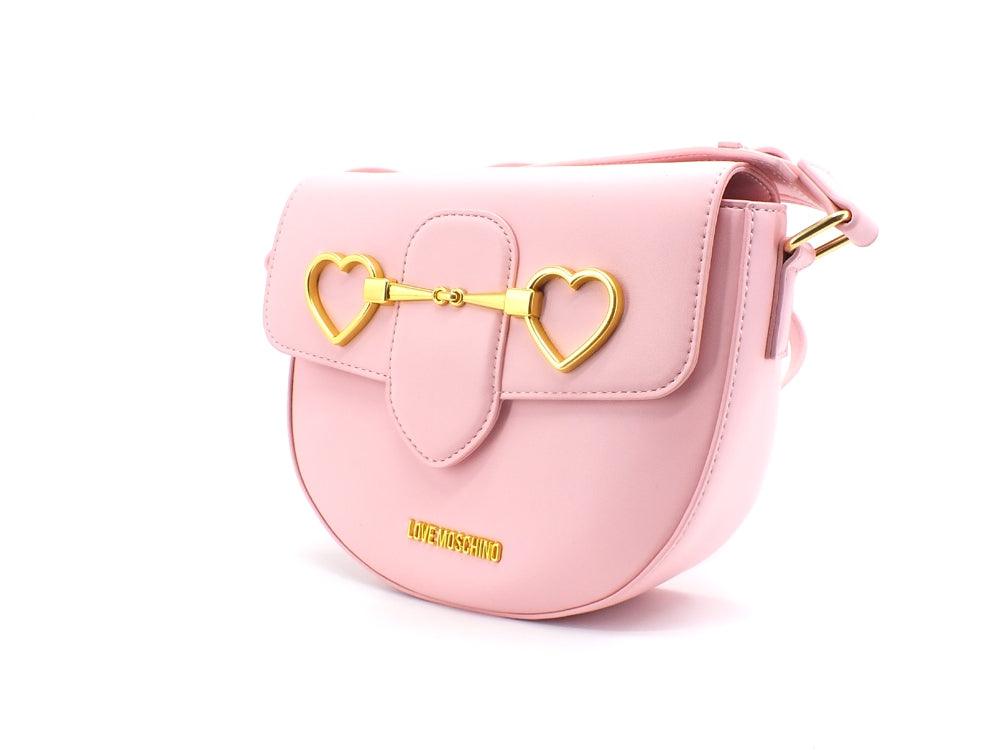 LOVE MOSCHINO Borsa Tracolla Tonda Clutch Cuori Rosa JC4077PP1ELC0600 - Sandrini Calzature e Abbigliamento