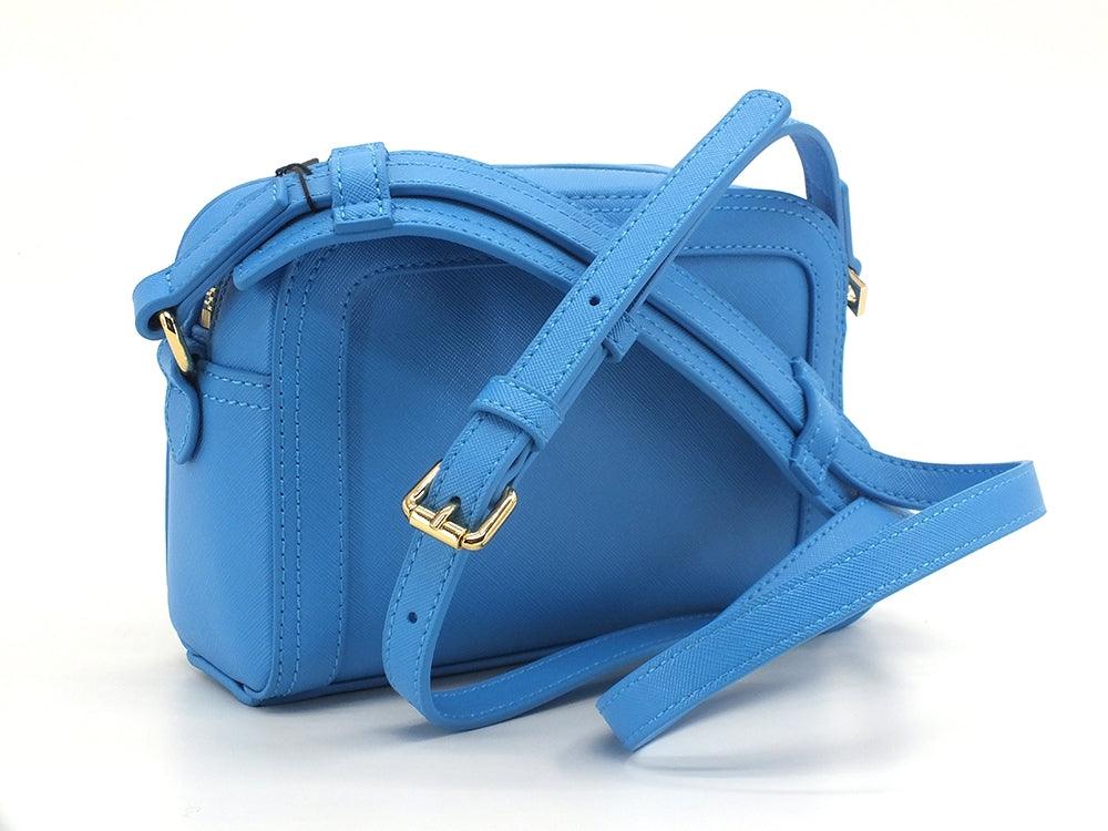 LOVE MOSCHINO Borsa Tracolla Zip Xuore Borchie Blu Oceano JC4367PP0EKG0753 - Sandrini Calzature e Abbigliamento