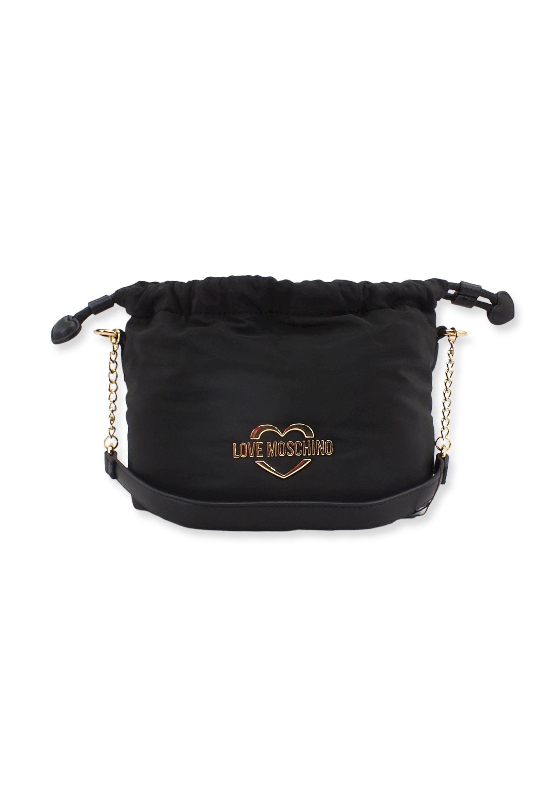 LOVE MOSCHINO Bucket Nylon Borsa Donna Nero JC4057PP1FLE100A - Sandrini Calzature e Abbigliamento