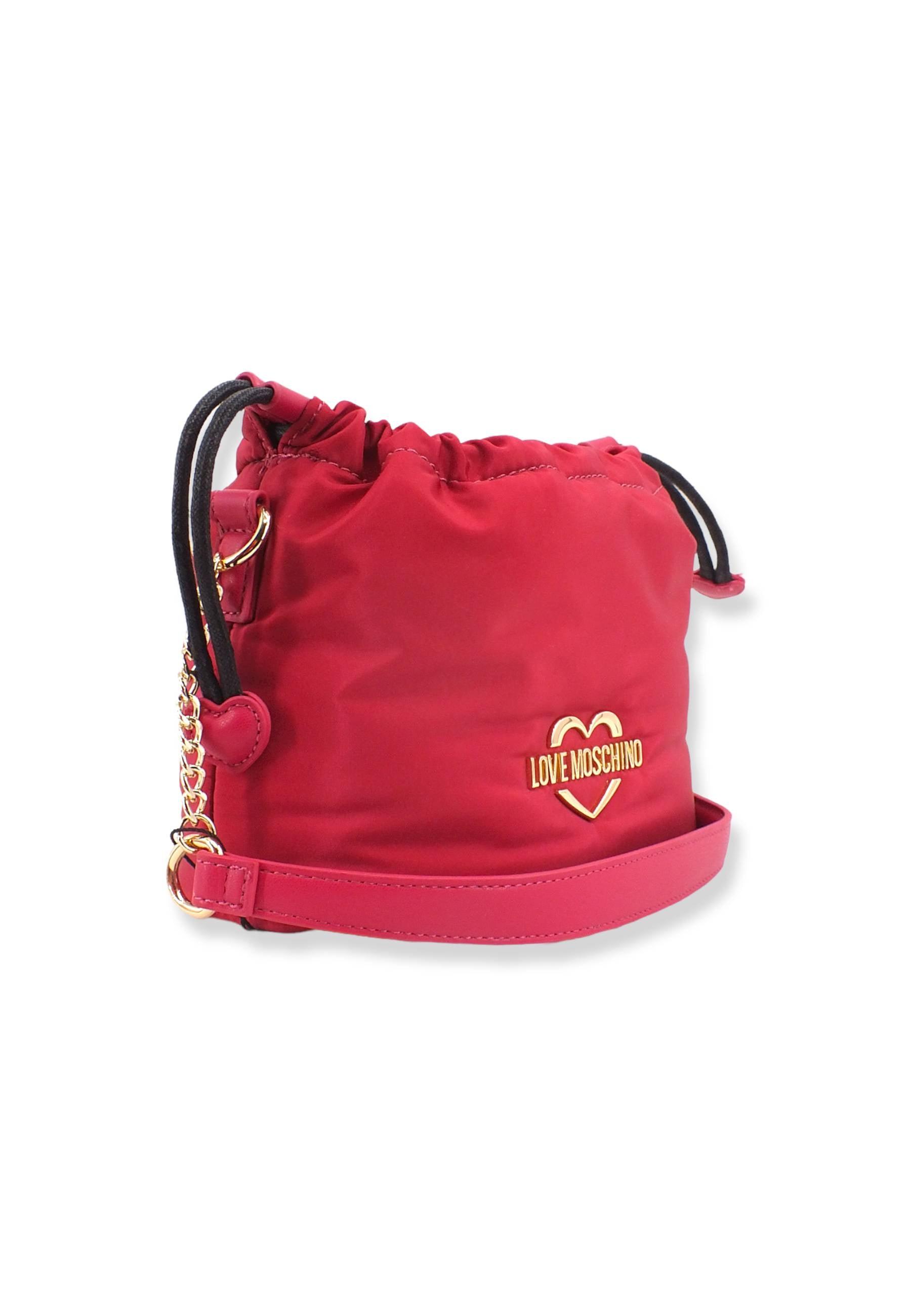 LOVE MOSCHINO Bucket Nylon Borsa Donna Rosa Fuxia JC4057PP1FLE160A - Sandrini Calzature e Abbigliamento