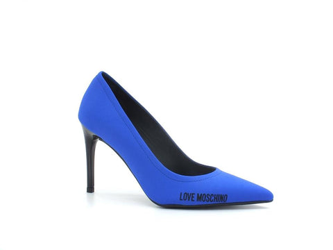 LOVE MOSCHINO Dècolletè Lycra Tacco Bluette Blu JA10159G1EIM0705 - Sandrini Calzature e Abbigliamento