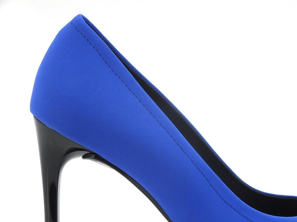 LOVE MOSCHINO Dècolletè Lycra Tacco Bluette Blu JA10159G1EIM0705 - Sandrini Calzature e Abbigliamento