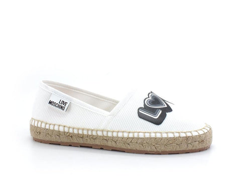 LOVE MOSCHINO Espadrillas Rete Corda Bianco JA10192G0EJI0000 - Sandrini Calzature e Abbigliamento