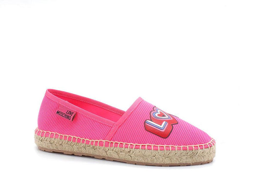 LOVE MOSCHINO Espadrillas Strass Corda Fuxia Rosa JA10192G0EJI0604 - Sandrini Calzature e Abbigliamento