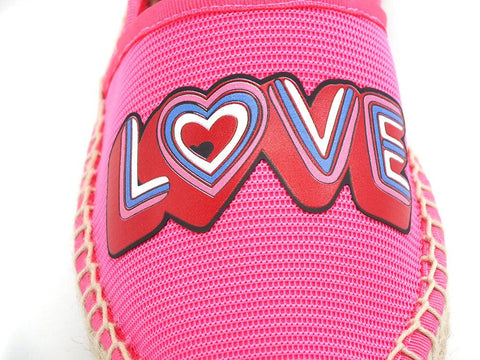 LOVE MOSCHINO Espadrillas Strass Corda Fuxia Rosa JA10192G0EJI0604 - Sandrini Calzature e Abbigliamento