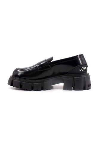 LOVE MOSCHINO Mocassino Donna Nero JA10045G1HIB0000 - Sandrini Calzature e Abbigliamento