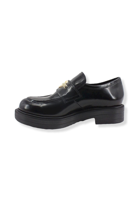 LOVE MOSCHINO Mocassino Pelle Tacco Donna Nero JA10154G1FIB0000 - Sandrini Calzature e Abbigliamento
