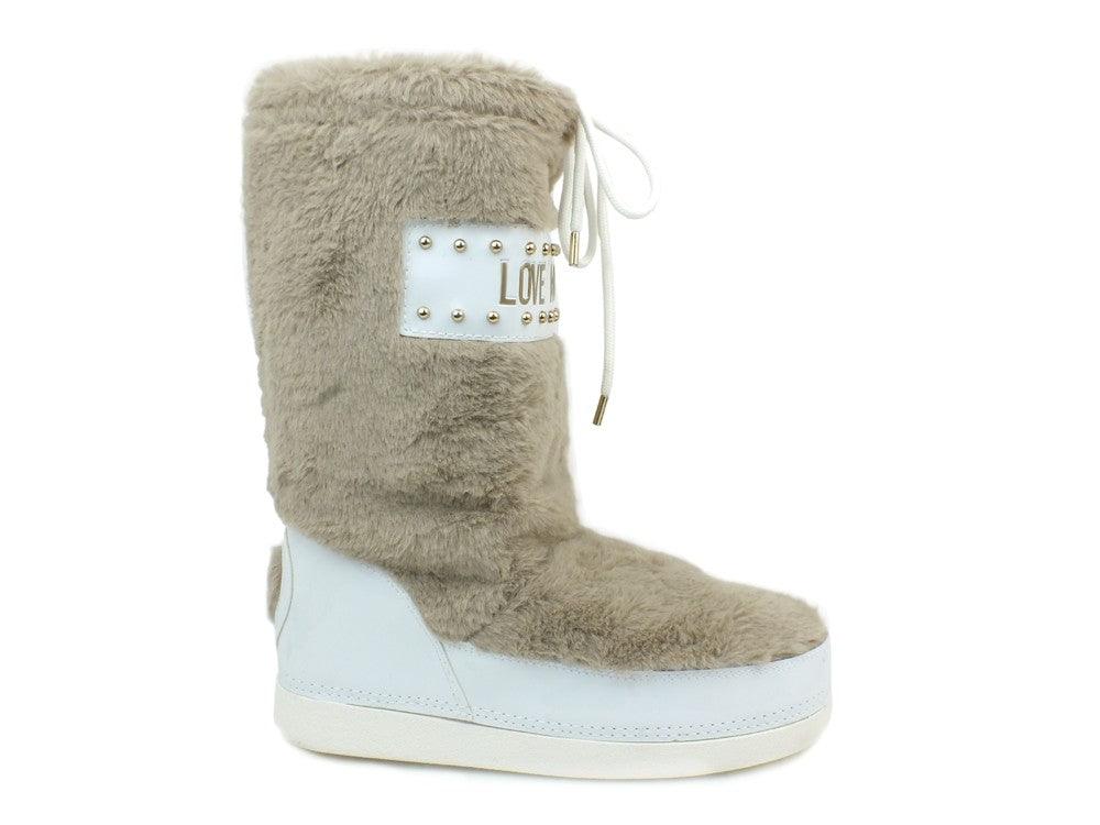 LOVE MOSCHINO MoonBoot Beige JA24052G06JS0209 - Sandrini Calzature e Abbigliamento