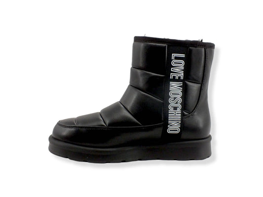 LOVE MOSCHINO Moonboot Doposci Donna Boot Winter Lamè Nero JA24103H1FJZF000 - Sandrini Calzature e Abbigliamento