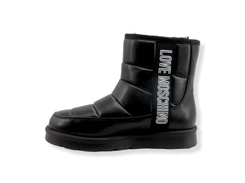 LOVE MOSCHINO Moonboot Doposci Donna Boot Winter Lamè Nero JA24103H1FJZF000 - Sandrini Calzature e Abbigliamento