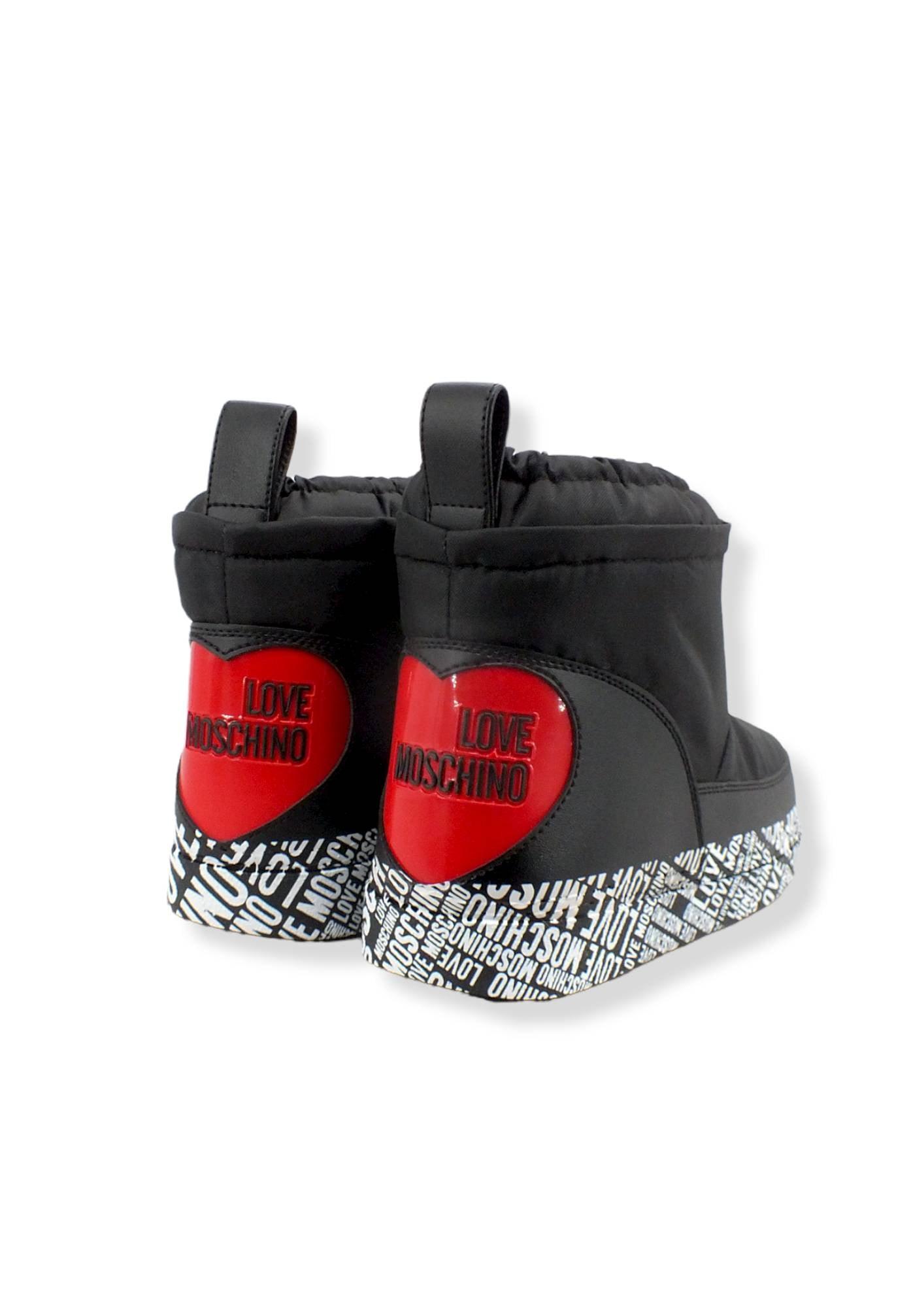 LOVE MOSCHINO Moonboot Doposci Donna Skyboot Mid Nero JA24362G1FISS000 - Sandrini Calzature e Abbigliamento