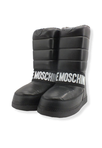 LOVE MOSCHINO Moonboot Doposci Donna Skyboot Soft Logo Nero JA24382G1FISU000 - Sandrini Calzature e Abbigliamento