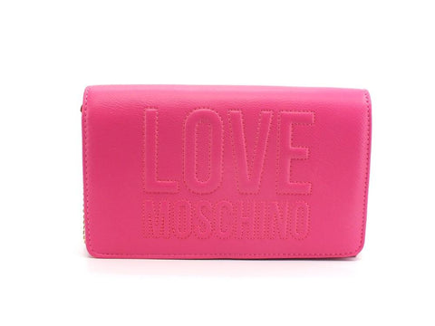 LOVE MOSCHINO Pochette Clutch Logo Embossed Fuxia JC4063PP1ELL0604 - Sandrini Calzature e Abbigliamento