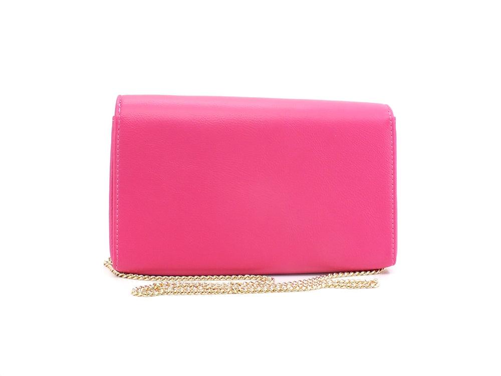 LOVE MOSCHINO Pochette Clutch Logo Embossed Fuxia JC4063PP1ELL0604 - Sandrini Calzature e Abbigliamento