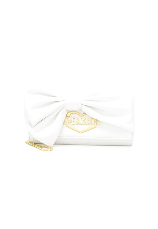 LOVE MOSCHINO Pochette Fiocco Bianco JC4394PP0GKH0100 - Sandrini Calzature e Abbigliamento