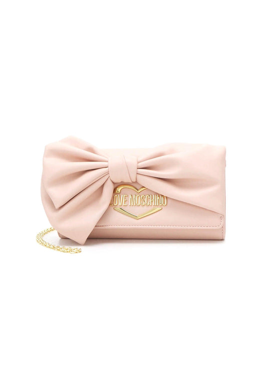 LOVE MOSCHINO Pochette Fiocco Lamb Ecru JC4325PP0GKV0103 - Sandrini Calzature e Abbigliamento