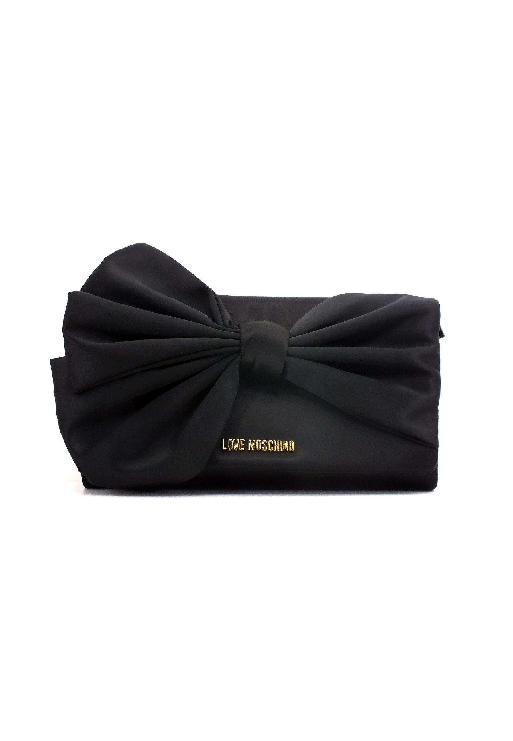 LOVE MOSCHINO Pochette Fiocco Nero JC4077PP1GLO0000 - Sandrini Calzature e Abbigliamento