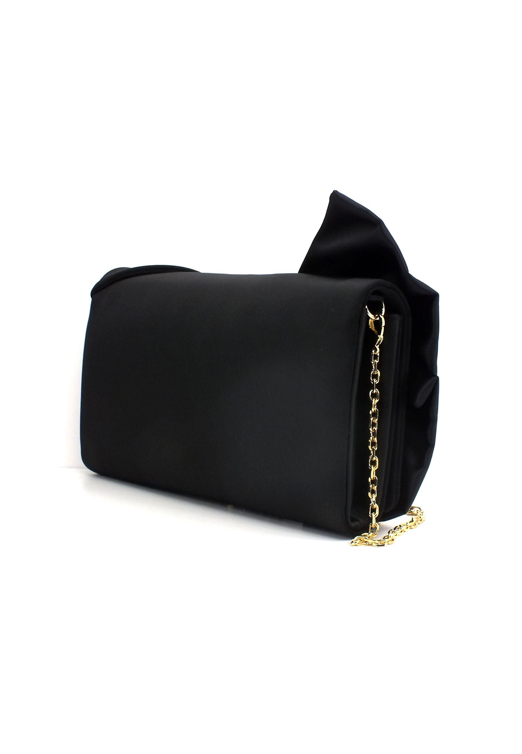 LOVE MOSCHINO Pochette Fiocco Nero JC4077PP1GLO0000 - Sandrini Calzature e Abbigliamento
