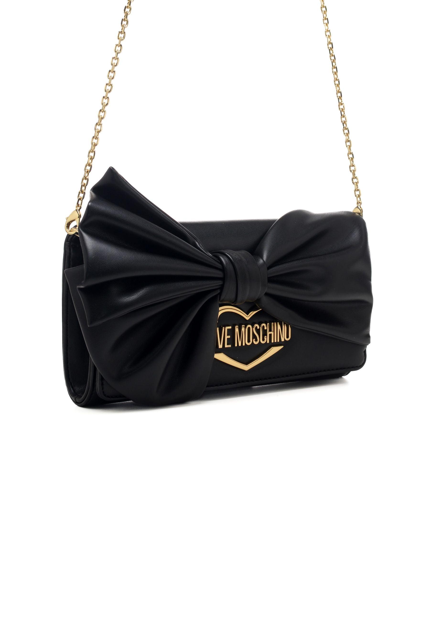 LOVE MOSCHINO Pochette Fiocco Nero JC4394PP0GKH0000 - Sandrini Calzature e Abbigliamento