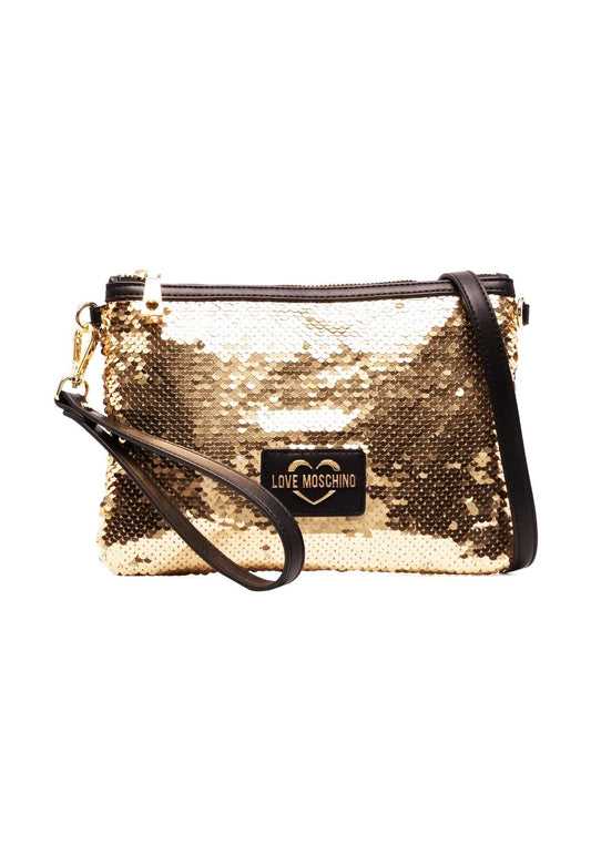 LOVE MOSCHINO Pochette Paillettes Cipria Nero JC4071PP1GLP160A - Sandrini Calzature e Abbigliamento
