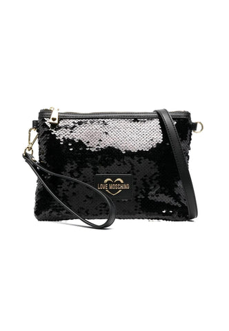 LOVE MOSCHINO Pochette Paillettes Nero JC4071PP1GLP100A - Sandrini Calzature e Abbigliamento