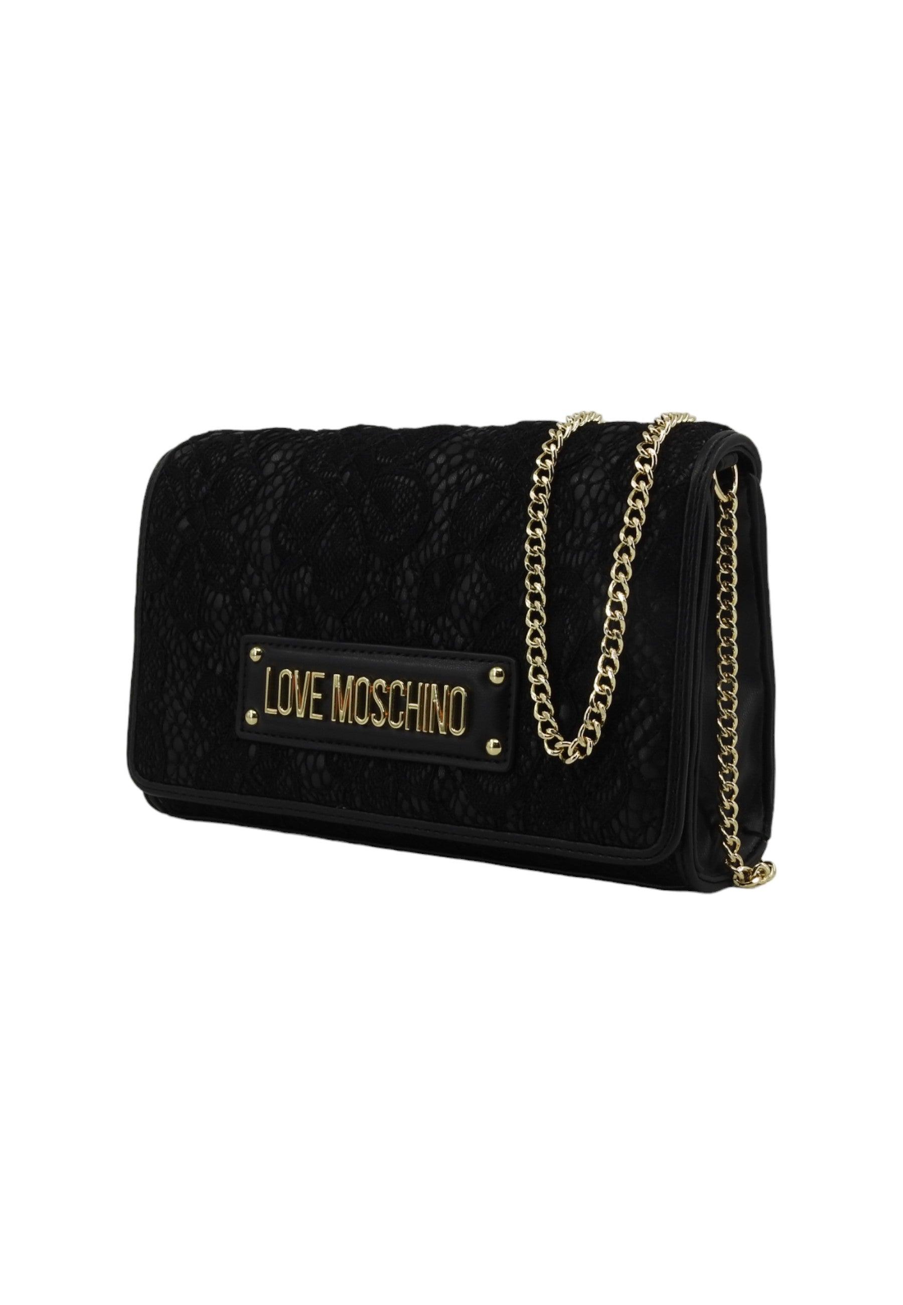 LOVE MOSCHINO Pochette Pizzo Donna Nero JC4024PP1ILB100A - Sandrini Calzature e Abbigliamento