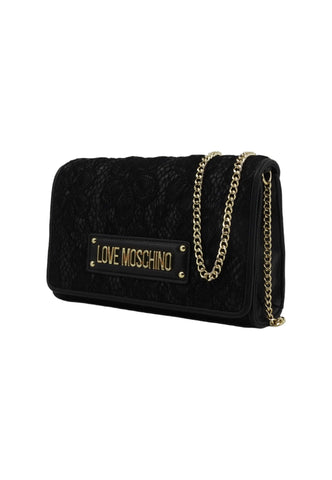 LOVE MOSCHINO Pochette Pizzo Donna Nero JC4024PP1ILB100A - Sandrini Calzature e Abbigliamento