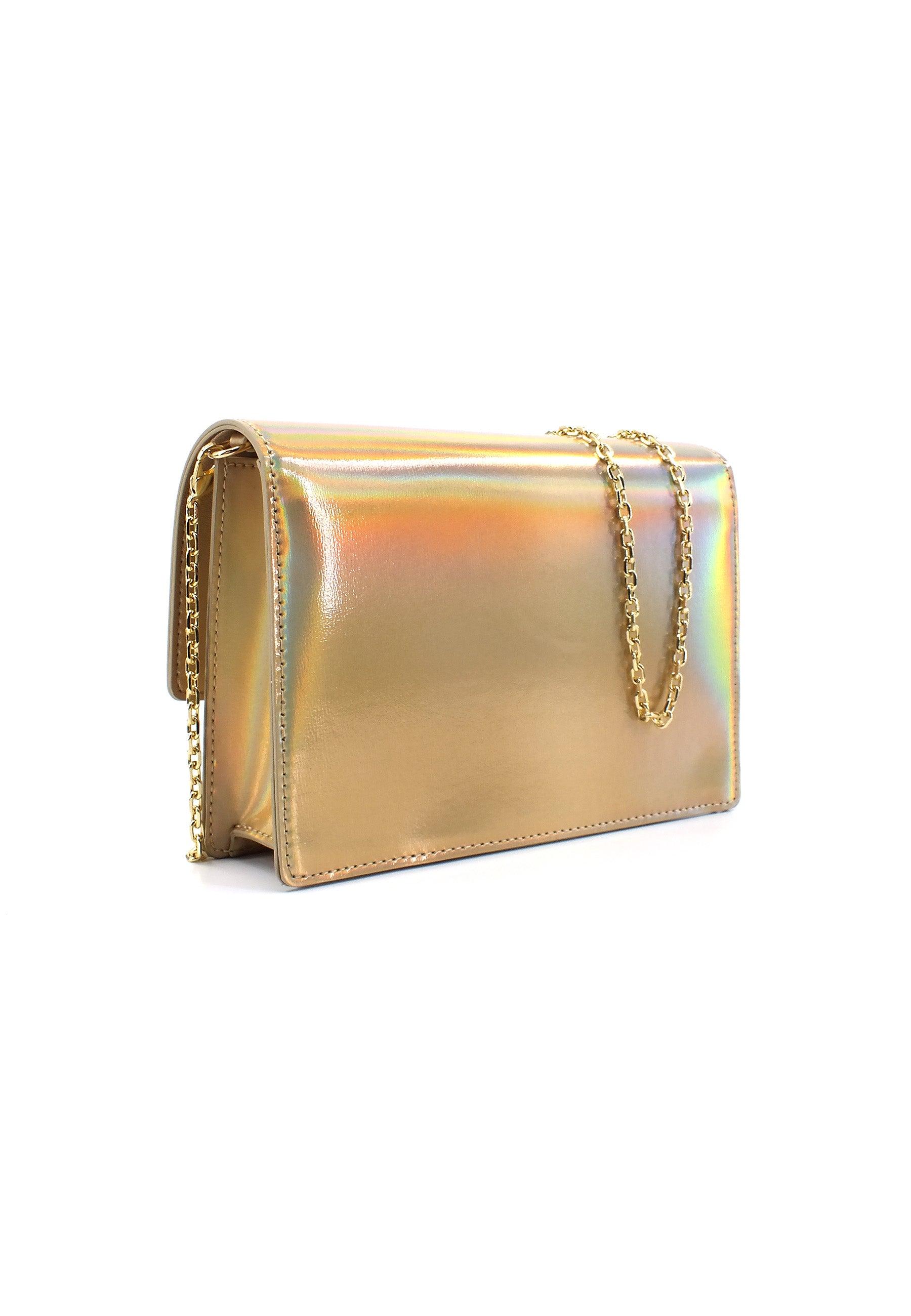 LOVE MOSCHINO Pochette Platino Oro Lamè JC4095PP1HLS0900 - Sandrini Calzature e Abbigliamento