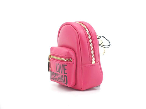LOVE MOSCHINO Portachiavi Bags Charms Logo Mini Zaino Fuxia JC6400PP1ELT0604 - Sandrini Calzature e Abbigliamento