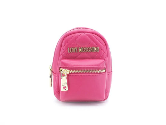 LOVE MOSCHINO Portachiavi Bags Charms Quilted Mini Zaino Fuxia JC6403PP1ELA0604 - Sandrini Calzature e Abbigliamento