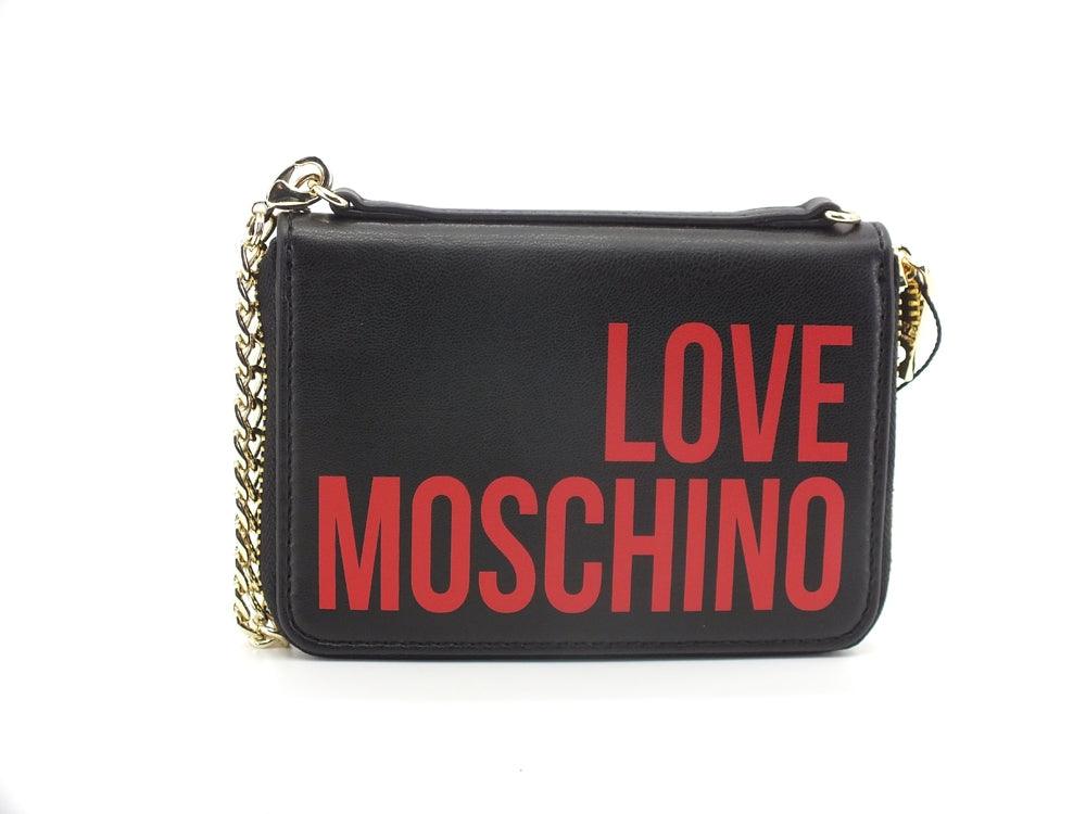 LOVE MOSCHINO Portafoglio Bags Charms Zip Tracolla Nero JC6401PP1ELT0000 - Sandrini Calzature e Abbigliamento