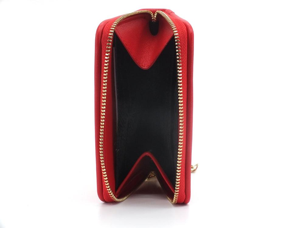 LOVE MOSCHINO Portafoglio Bags Charms Zip Tracolla Rosso JC6404PP1ELA0500 - Sandrini Calzature e Abbigliamento