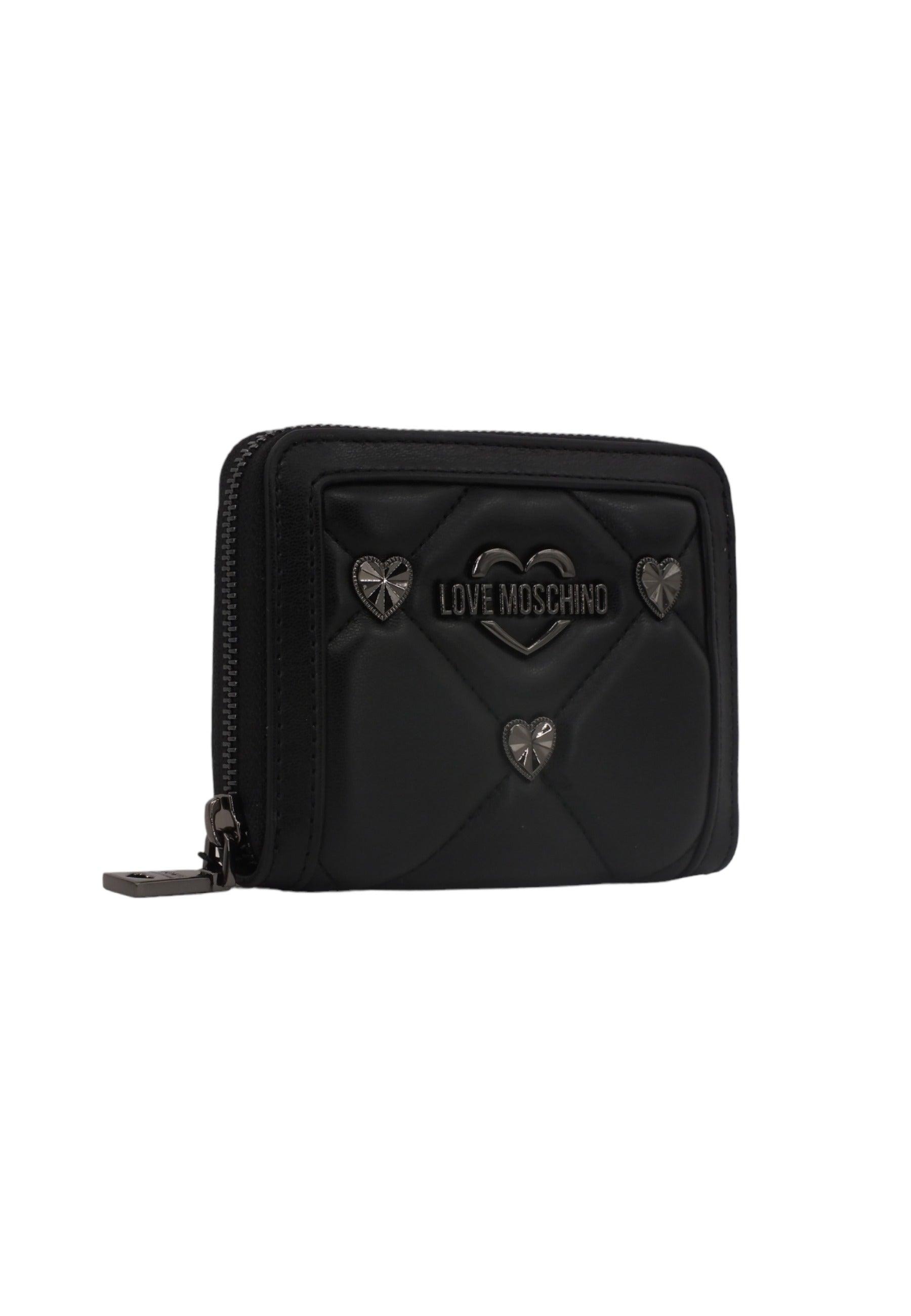 LOVE MOSCHINO Portafoglio Cuori Donna Nero Canna di Fucile JC5717PP0HLZ0000 - Sandrini Calzature e Abbigliamento